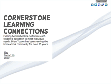 Tablet Screenshot of cornerstonelearningconnections.com